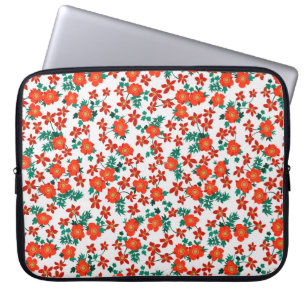 Capa Para Notebook Fundo floral folclórico do Vintage. Vintage sem co