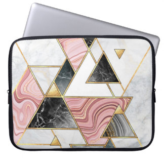 Capa Para Notebook fundo geométrico abstrato. Mosai de mármore modern
