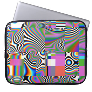 Capa Para Notebook Fundo Geométrico Vibrant Digital Abstrato