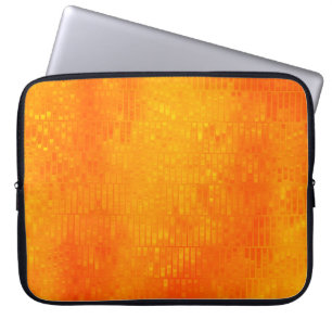 Capa Para Notebook Fundo laranja abstrato brilhante com vidros