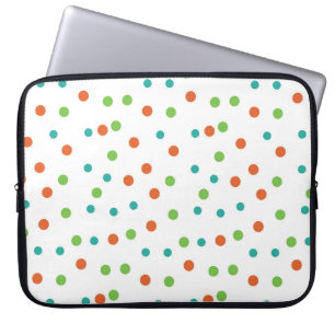 Capa Para Notebook Fundo perfeito com padrão de bolinhas. Polka