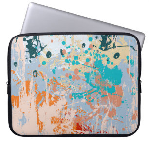 Capa Para Notebook fundo vintage de abstrato com pintura múltipla