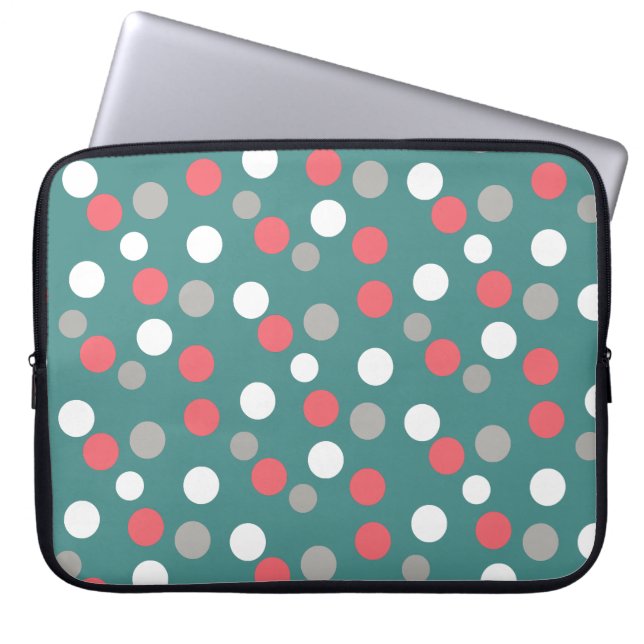 Capa Para Notebook Funky Happy Balls Geometry Bolsa de laptop (Frente)