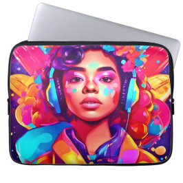 Capa Para Notebook Funky Lady Digital Trabalho de arte