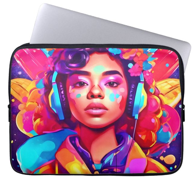Capa Para Notebook Funky Lady Digital Trabalho de arte (Frente)