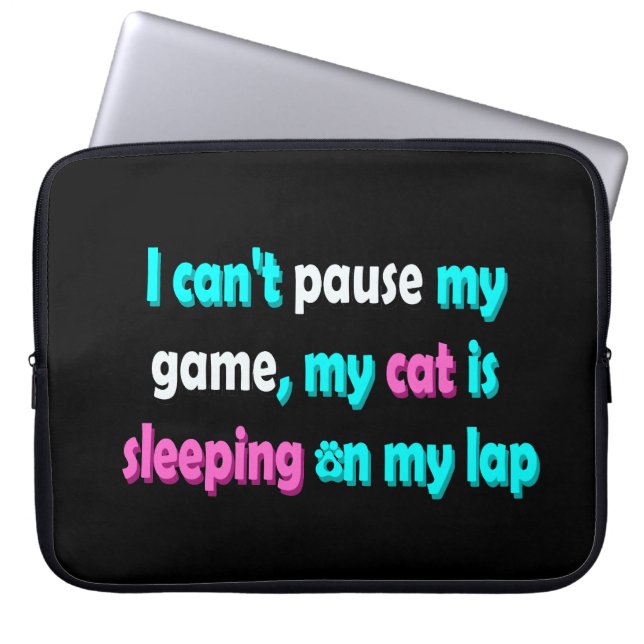 Capa Para Notebook Funny Cat Gaming (Frente)