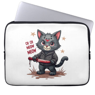Capa Para Notebook Funny Cat Horror Movies Cute Halloween for Cat Kit