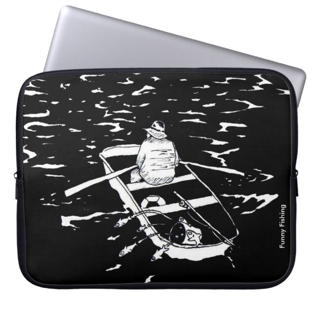 Capa Para Notebook Funny Fishing (Frente)