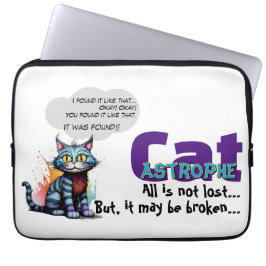 Capa Para Notebook Funny Laptop Sleeve – CatAstrophe: ...not lost