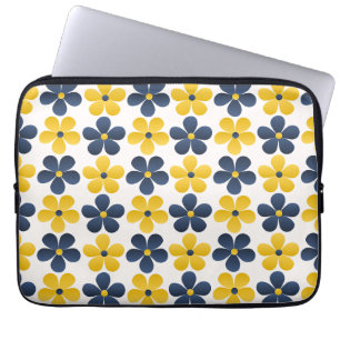 Capa Para Notebook Fusão Floral: Design de Fundo Vibrante