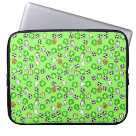 Capa Para Notebook Futebóis, Camisas Verdes e Fãs