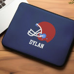 Capa Para Notebook Futebol de Helmet Personalizado Boys<br><div class="desc">Capacete de futebol Personalizado Esporte design.</div>