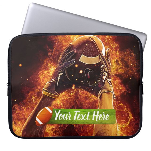 Capa Para Notebook Futebol em Fogo (Frente)