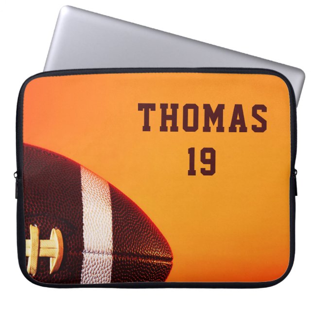 Capa Para Notebook Futebol Gridiron Sports Personalizado Name (Frente)