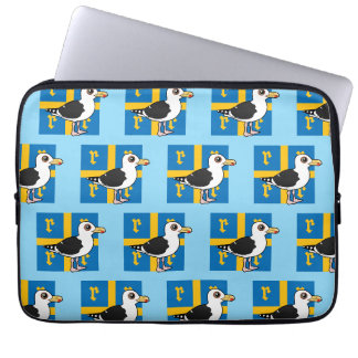 Capa Para Notebook Gaivota de Rauma, Finlândia, com apoio preto excel
