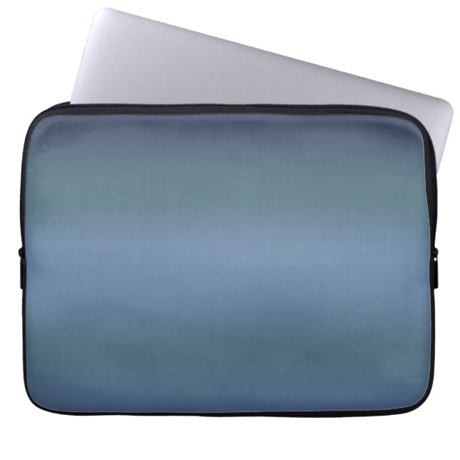 Capa Para Notebook Galáxia de Aquarela azul moderna (Frente)