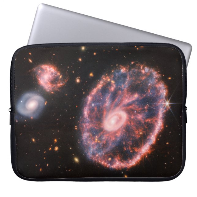 Capa Para Notebook Galáxia do Círculo Cartwheel, Telescópio Espacial  (Frente)