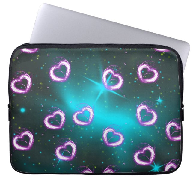 Capa Para Notebook Galáxia do coração (Frente)