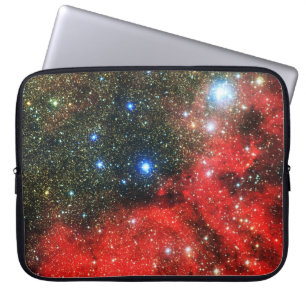 Capa Para Notebook Galáxia Dourada de queda