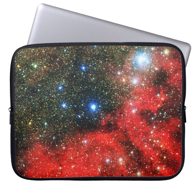 Capa Para Notebook Galáxia Dourada de queda (Frente)