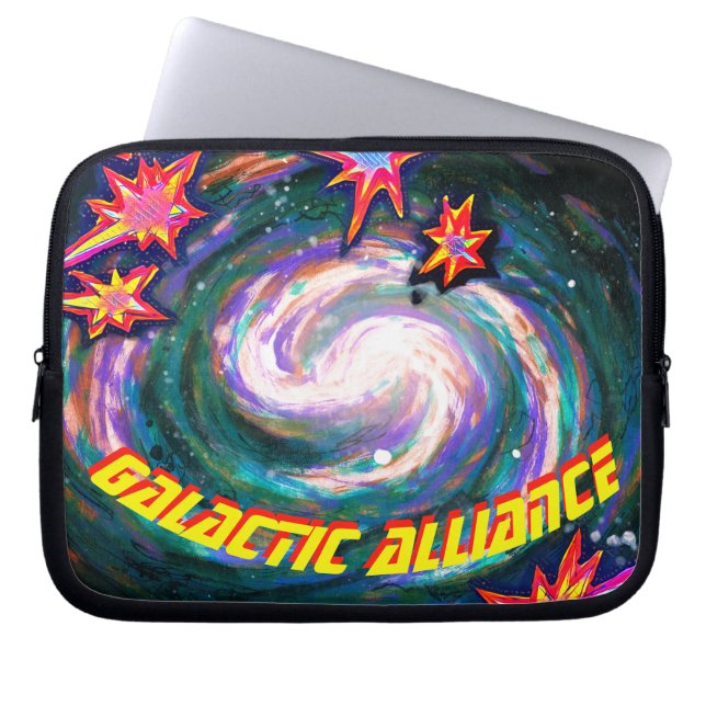 Capa Para Notebook Galáxia Espiral na Aliança Galáctica Espacial (Frente)