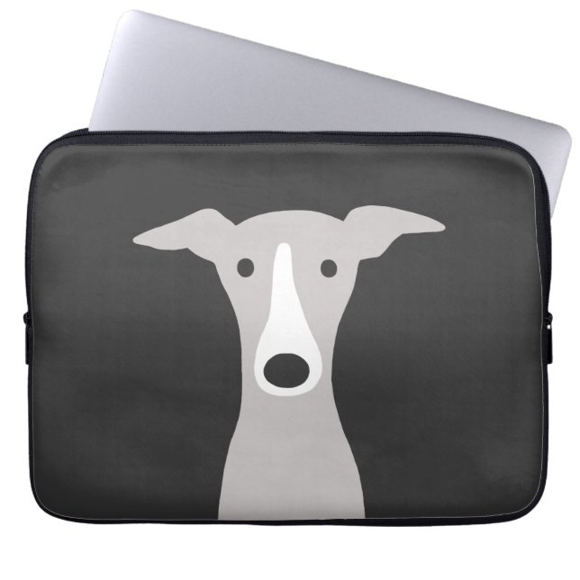 Capa Para Notebook Galgo Grego, Galgo Grego italiano ou Cão Beijo (Frente)
