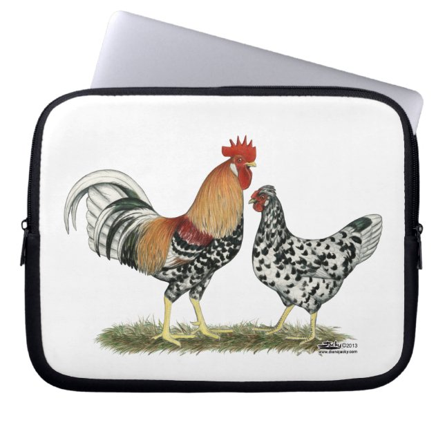Capa Para Notebook Galinhas Islandesas (Frente)
