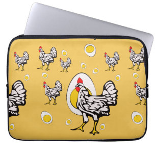 Capa Para Notebook Galinhas Retro