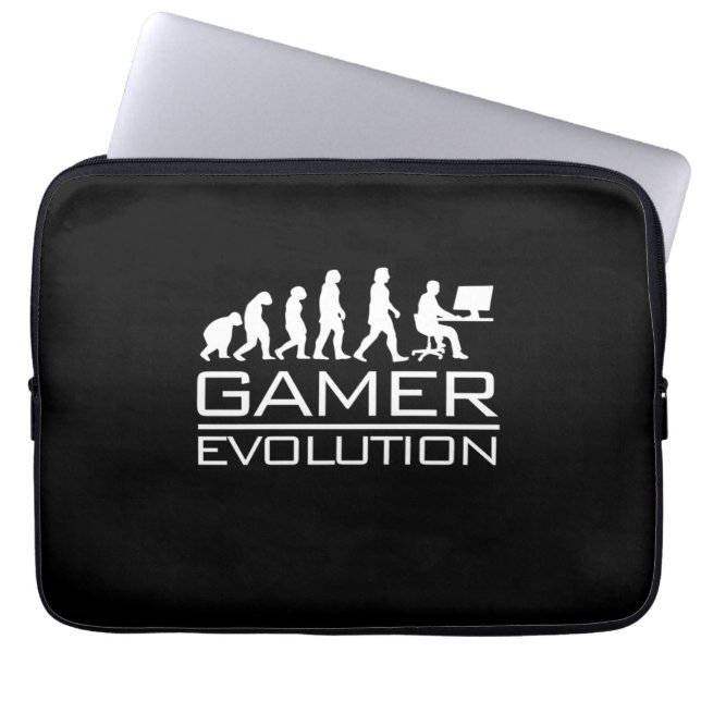 Capa Para Notebook Gamer Gift | Evolução dos jogadores (Frente)