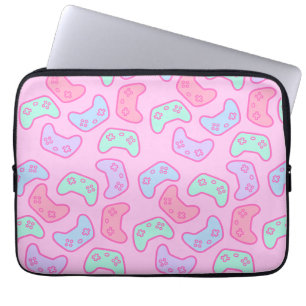 Capa Para Notebook Gamer Girl Pastel Video Game Controllers