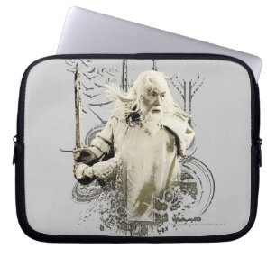 Capa Para Notebook GANDALF™ com Colagem de Vetor de Espadas