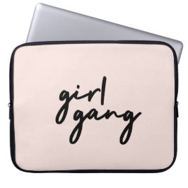 Capa Para Notebook Gang Garota | Menina rosa-branca Potente Moderna F