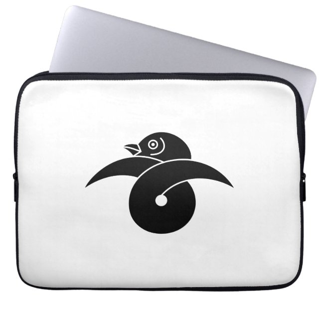 Capa Para Notebook Ganso selvagem em laço (Frente)