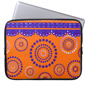 Capa Para Notebook Garland ARTdeco violet blue + sua cor de fundo