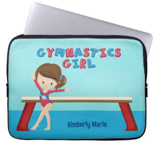 Capa Para Notebook Garota de ginástica - Crianças de Brunt Personaliz