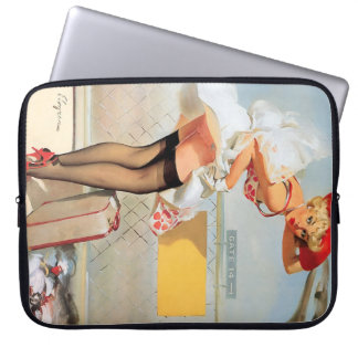 Capa Para Notebook Garota pinup de acidente de bagagem