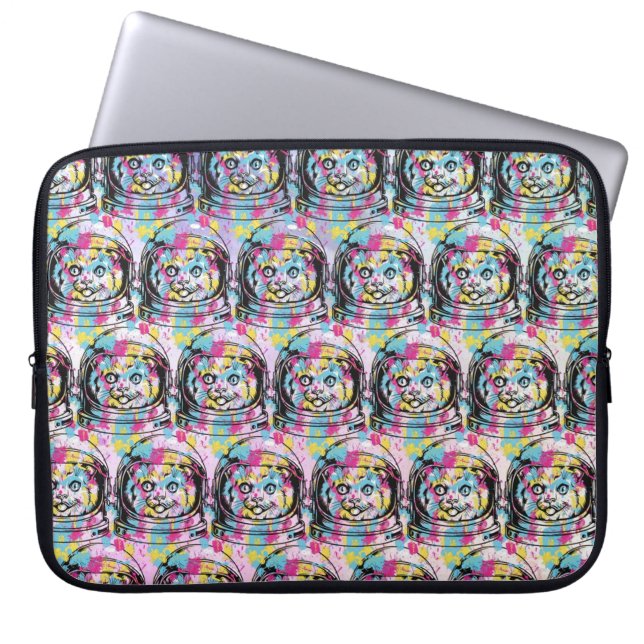 Capa Para Notebook Gata Astronauta (Frente)