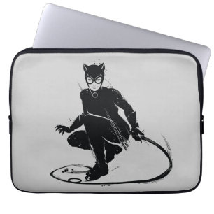 Capa Para Notebook Gata Borralheira Pose de Pincel de Tinta
