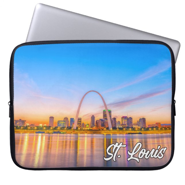 Capa Para Notebook Gateway Arch, Rua Louis, Missouri, EUA (Frente)