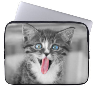 Capa Para Notebook Gatinho engraçado