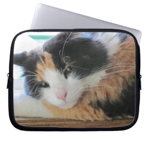 Capa Para Notebook Gatinho gracioso da chita