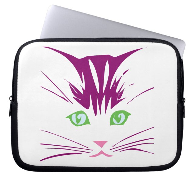 Capa Para Notebook Gatinho Rosto Doce (Frente)