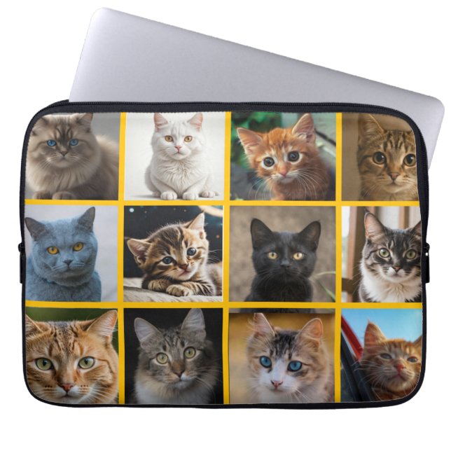 Capa Para Notebook Gatinhos em Todo Lugar (Frente)
