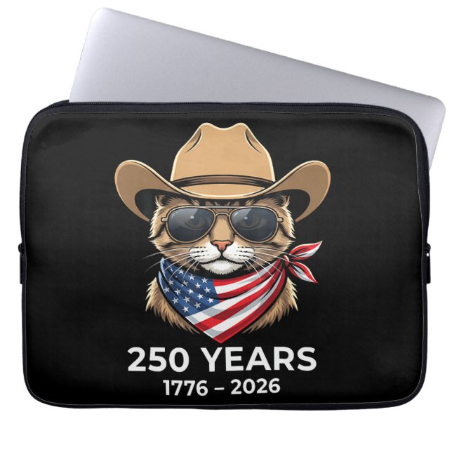 Capa Para Notebook Gato 4 de Julho (Frente)