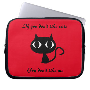 Capa Para Notebook gato bonito a bolsa de laptop citada