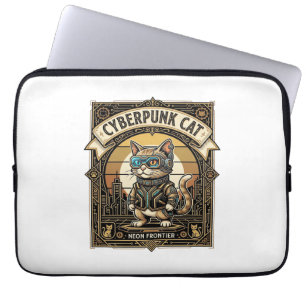 Capa Para Notebook Gato Cyberpunk Cyberpunk Gato Vintage