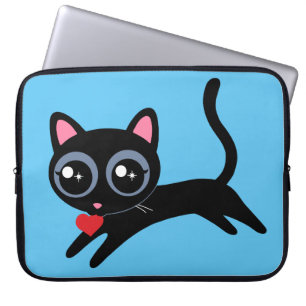 Capa Para Notebook Gato de Gato de Gato de Gato Bonito de Coração, Pr