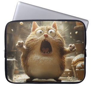 CAPA PARA NOTEBOOK GATO DE GORDURA SURPREENDIDO