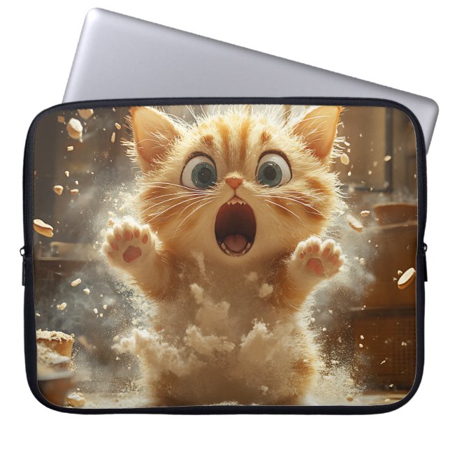 CAPA PARA NOTEBOOK GATO DE GORDURA SURPREENDIDO (Frente)