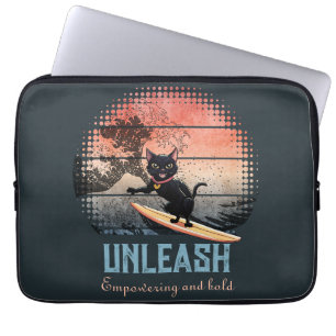 Capa Para Notebook Gato de Onda Sunset